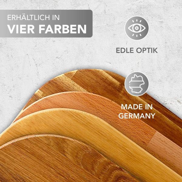 Premium-Gleitbrett -  Untersetzer aus Massivholz für den Thermomix TM5 / TM6 / TM31- Akazie SE